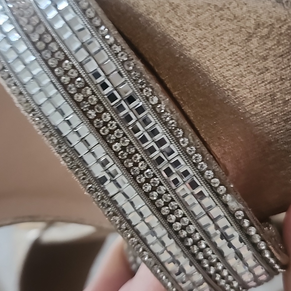 Windsor Gold and Silver Block Heels - Picture 2 of 2